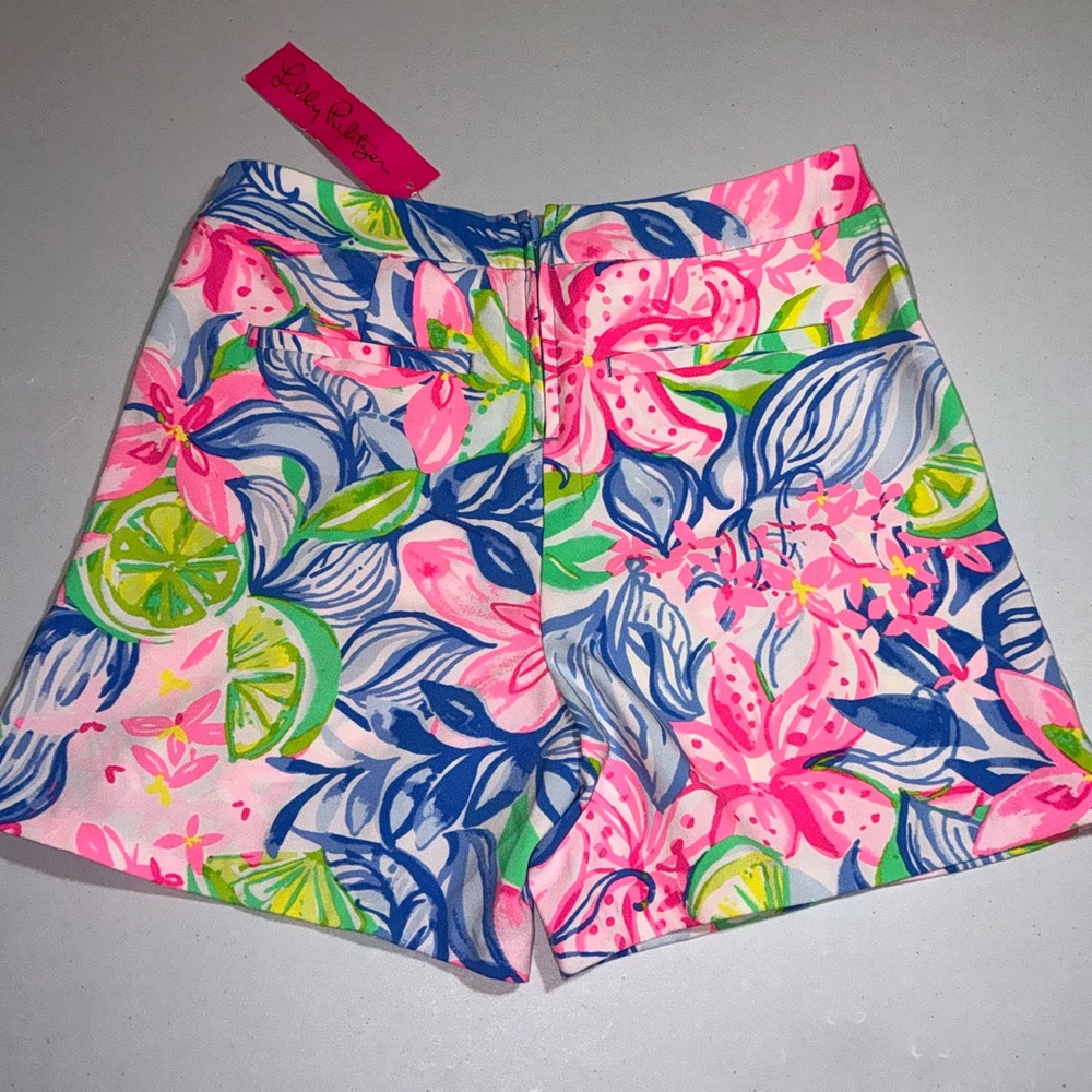 Lilly Pulitzer NWT Ariana Stretch Shorts Havana Cocktail Size 00 - Picture 13 of 13